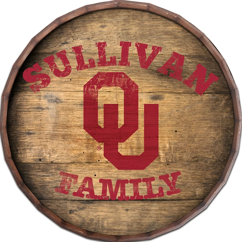 Oklahoma Sooners 24" Customized Barrel Top