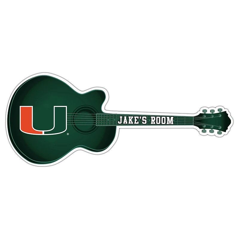 Miami Hurricanes 24" Customizable Guitar