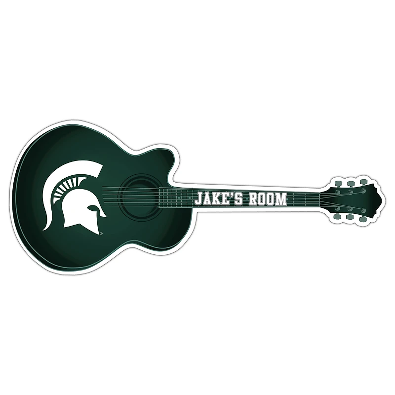 Michigan State Spartans 24" Customizable Guitar Sign