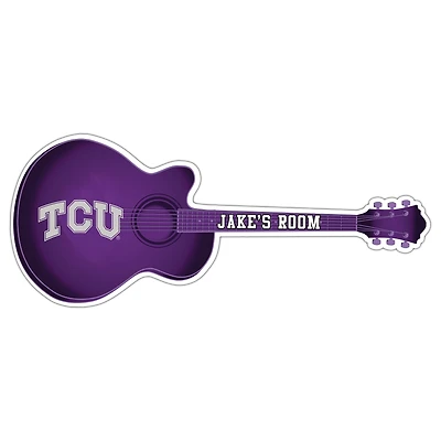 TCU Horned Frogs 24" Customizable Guitar Sign