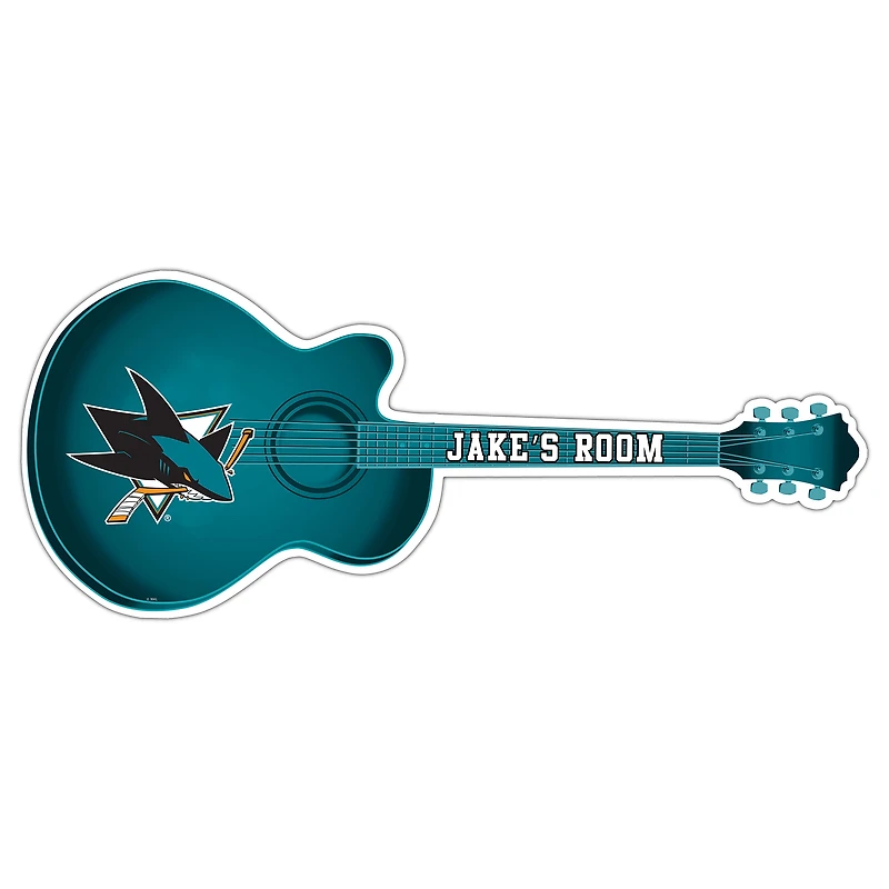 San Jose Sharks 24" Customizable Guitar