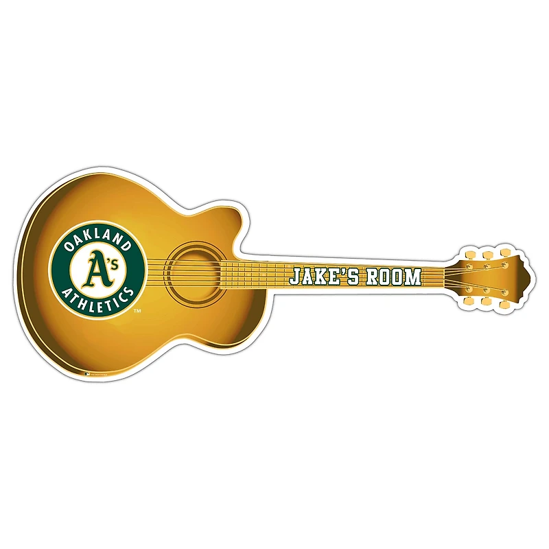 Athletics 24" Customizable Guitar Sign