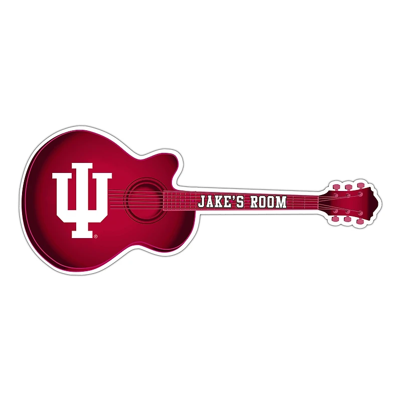 Indiana Hoosiers 24" Customizable Guitar Sign