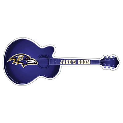 Baltimore Ravens 24" Customizable Guitar Sign