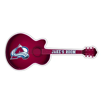 Colorado Avalanche 24" Customizable Guitar Sign