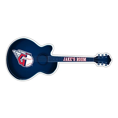 Cleveland Guardians 24" Customizable Guitar Sign