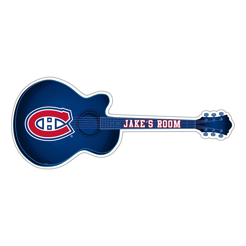 Montreal Canadiens 24" Customizable Guitar Sign