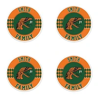 Florida A&M Rattlers 4" Customizable Circular Coasters 4-Pack Set