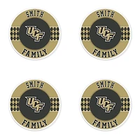 UCF Knights 4" Customizable Circular Coasters 4-Pack Set