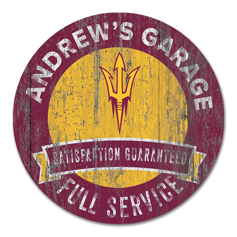 Arizona State Sun Devils 16" Customizable Garage Circle