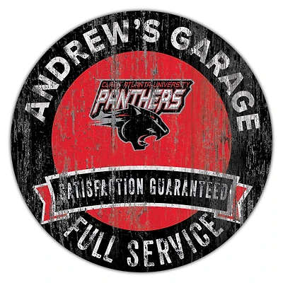 Clark Atlanta University Panthers 16" Customizable Garage Circle
