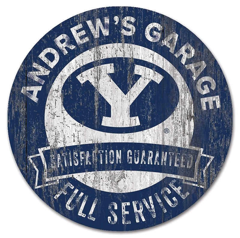 BYU Cougars 16" Customizable Garage Circle