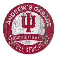 Indiana Hoosiers 16" Customizable Garage Circle