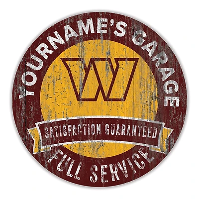 Washington Commanders 16" Customizable Garage Circle
