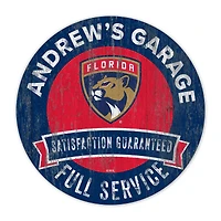 Florida Panthers 16" Customizable Garage Circle
