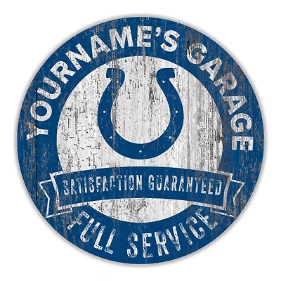 Indianapolis Colts 16" Customizable Garage Circle