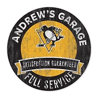 Pittsburgh Penguins 16" Customizable Garage Circle
