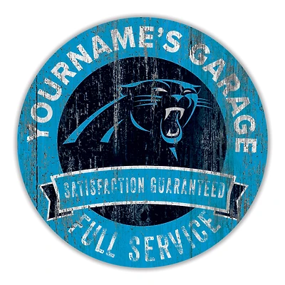 Carolina Panthers 16" Customizable Garage Circle