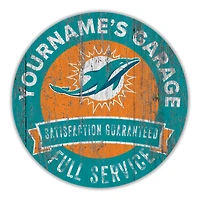 Miami Dolphins 16" Customizable Garage Circle