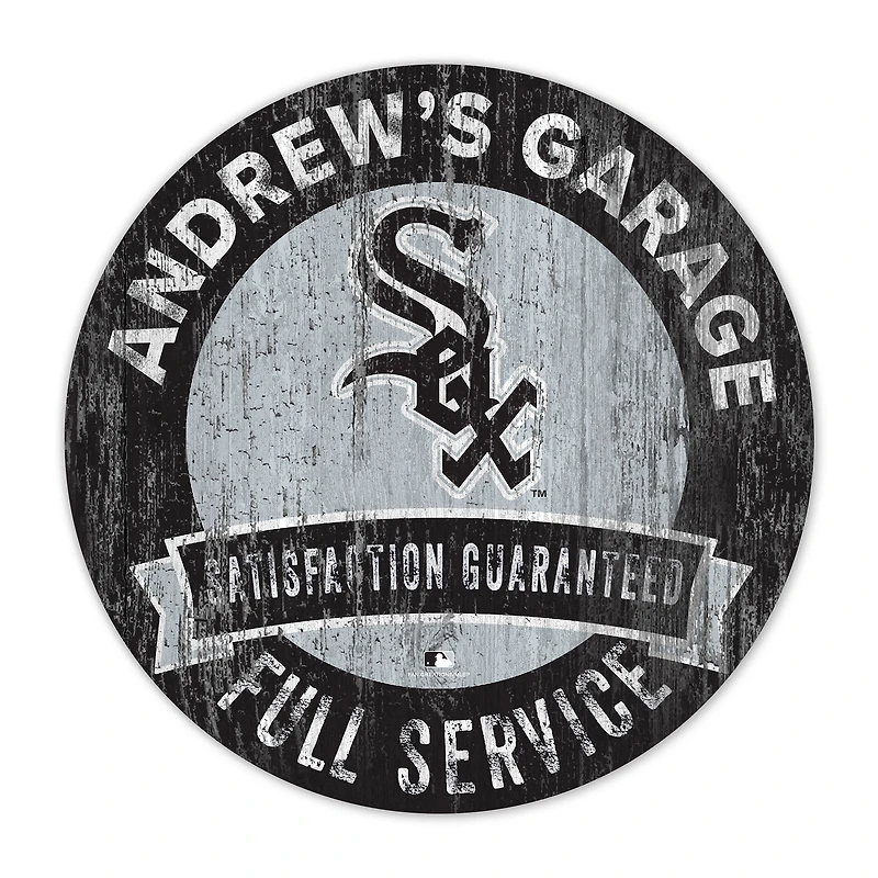 Chicago White Sox 16" Customizable Garage Circle