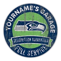 Seattle Seahawks 16" Customizable Garage Circle
