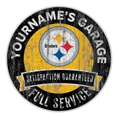 Pittsburgh Steelers 16" Customizable Garage Circle