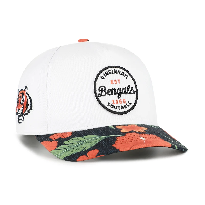 Men's '47 White/Black Cincinnati Bengals Beach Side Hitch Adjustable Hat