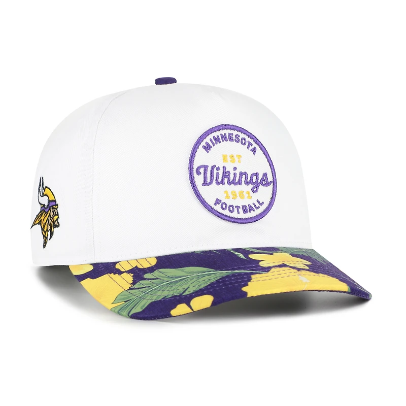Men's '47 White/Purple Minnesota Vikings Beach Side Hitch Adjustable Hat