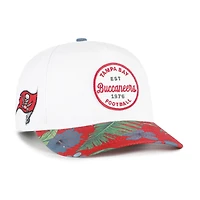 Men's '47 White/Red Tampa Bay Buccaneers Beach Side Hitch Adjustable Hat