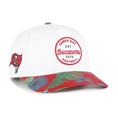 Men's '47 White/Red Tampa Bay Buccaneers Beach Side Hitch Adjustable Hat