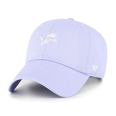 Women's '47  Purple Detroit Lions Base Runner Ballpark Clean Up Adjustable Hat