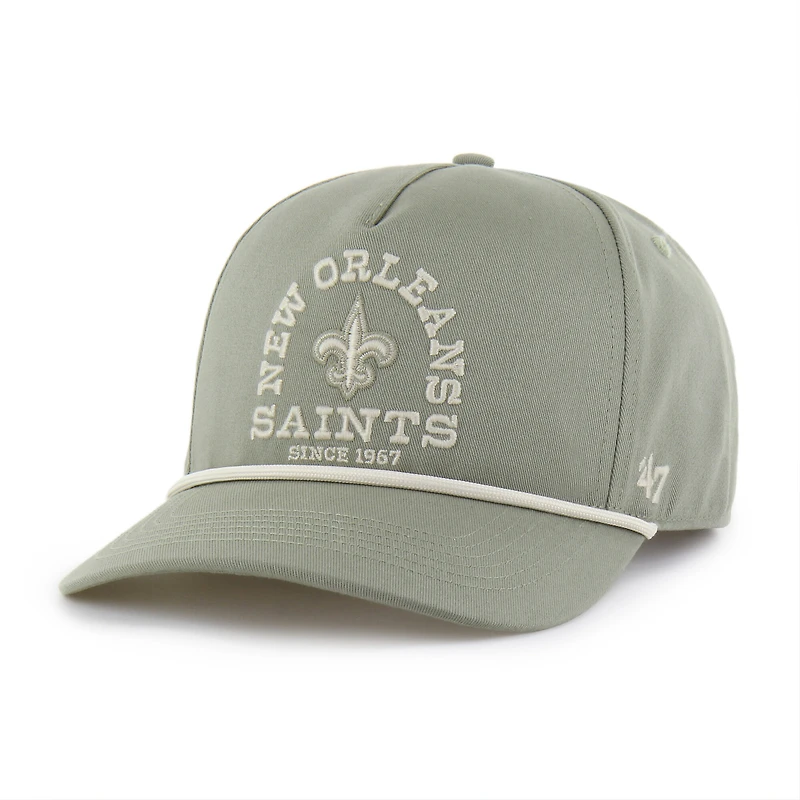 Men's '47  Olive New Orleans Saints Canyon Ranchero Hitch Adjustable Hat