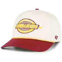 Men's '47 Natural/Burgundy Washington Commanders Frame Out Two-Tone Hitch Adjustable Hat