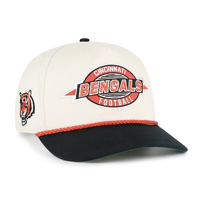 Men's '47 Natural Cincinnati Bengals Frame Out Two Tone Hitch Adjustable Hat