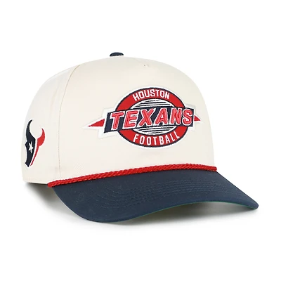 Men's '47  Natural Houston Texans Frame Out Two Tone Hitch Adjustable Hat