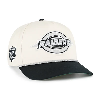 Men's '47  Natural Las Vegas Raiders Frame Out Two Tone Hitch Adjustable Hat