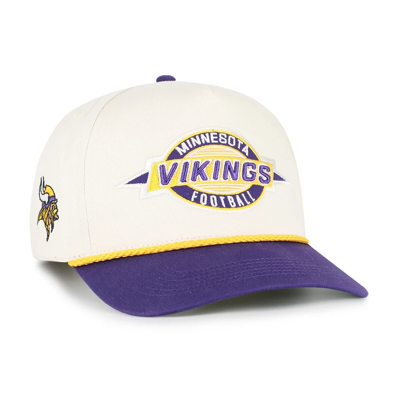 Men's '47  Natural Minnesota Vikings Frame Out Two Tone Hitch Adjustable Hat