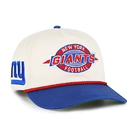 Men's '47  Natural New York Giants Frame Out Two Tone Hitch Adjustable Hat