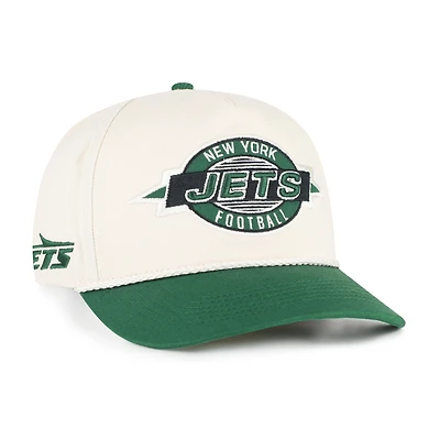 Men's '47  Natural New York Jets Frame Out Two Tone Hitch Adjustable Hat