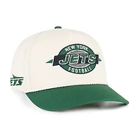 Men's '47  Natural New York Jets Frame Out Two Tone Hitch Adjustable Hat