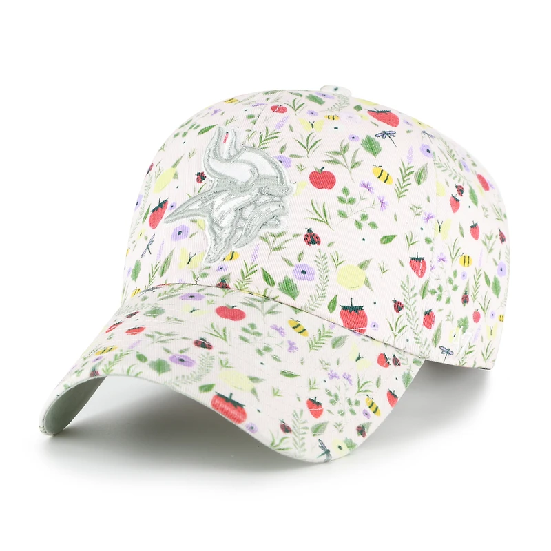 Women's '47  Light Pink Minnesota Vikings Posey Clean Up Adjustable Hat
