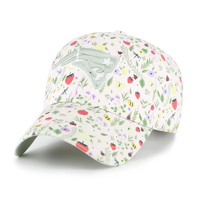 Women's '47  Light Pink New England Patriots Posey Clean Up Adjustable Hat