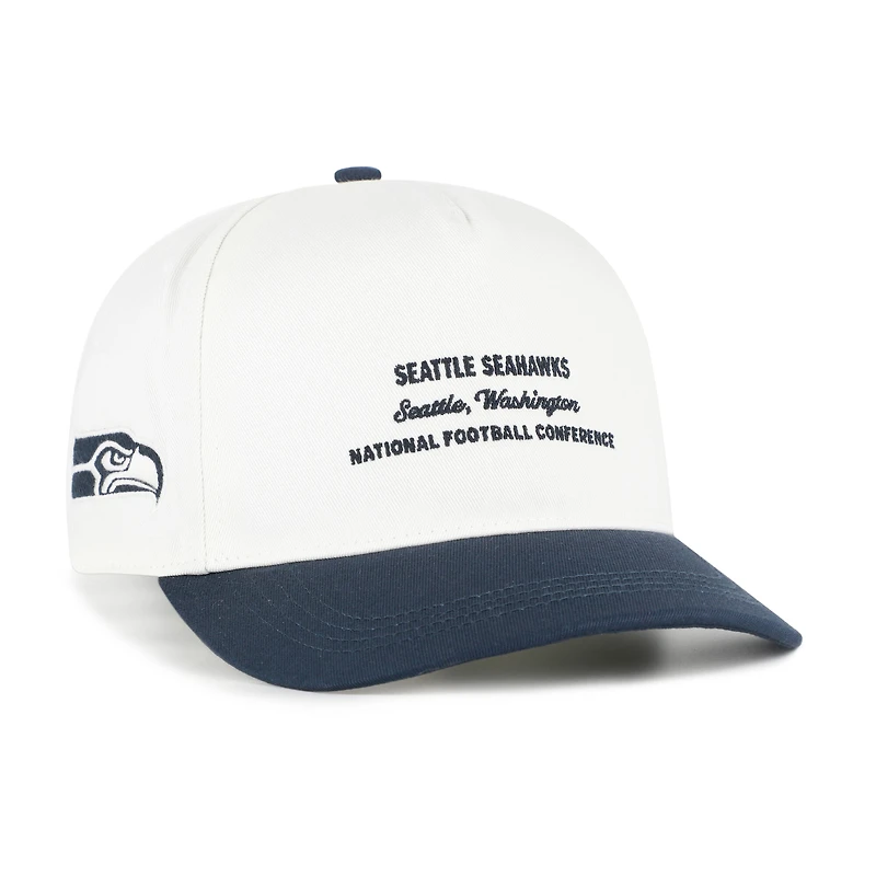 Men's '47  White Seattle Seahawks Contemporary Two-Tone Hitch Adjustable Hat