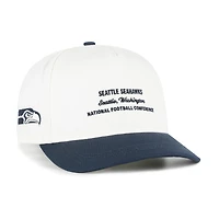 Men's '47  White Seattle Seahawks Contemporary Two-Tone Hitch Adjustable Hat