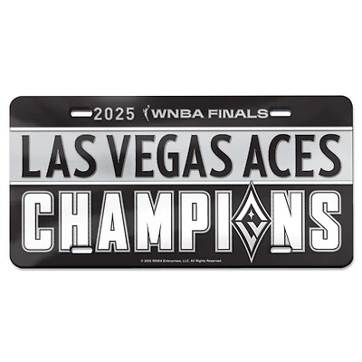 WinCraft Las Vegas Aces 2025 WNBA Finals Champions Laser Cut Acrylic License Plate