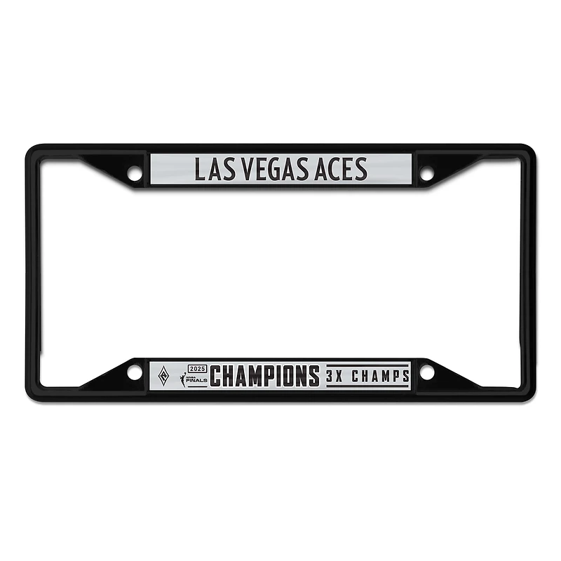 WinCraft Las Vegas Aces Three-Time WNBA Champions Laser Cut Metal License Plate Frame
