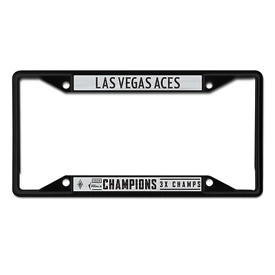 WinCraft Las Vegas Aces Three-Time WNBA Champions Laser Cut Metal License Plate Frame