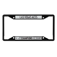 WinCraft Las Vegas Aces Three-Time WNBA Champions Laser Cut Metal License Plate Frame
