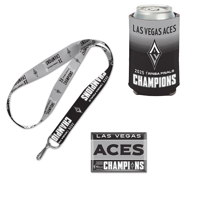 WinCraft Las Vegas Aces 2025 WNBA Finals Champions Three-Piece Fan Pack