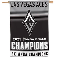 WinCraft Las Vegas Aces 2025 WNBA Finals Champions 28" x 40" Single-Sided Vertical Banner